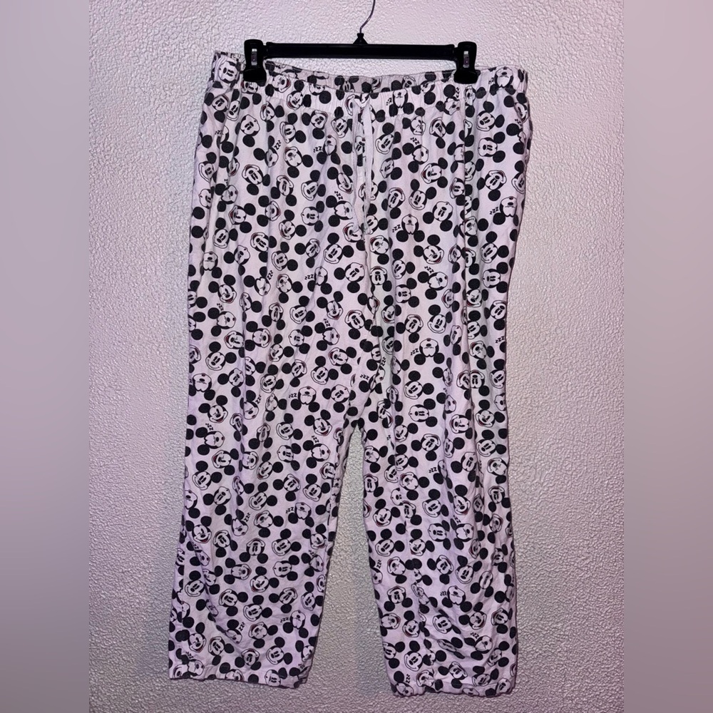 Disney Black and White Mickey Mouse Pajama Pants